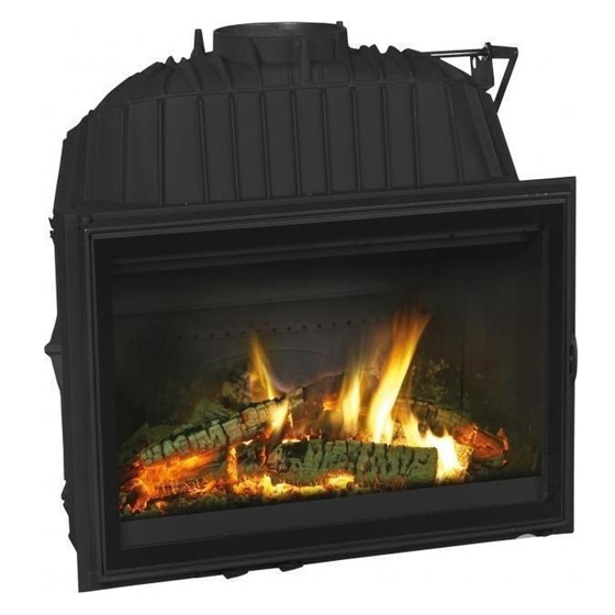 Dovre 2180CBS Black Wood Fireplace