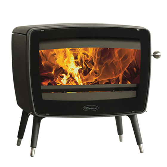Dovre Vintage 50 Black Wood Fireplace