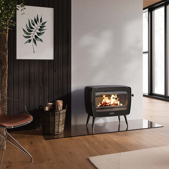 Dovre Vintage 50 Black Wood Fireplace - Image 2