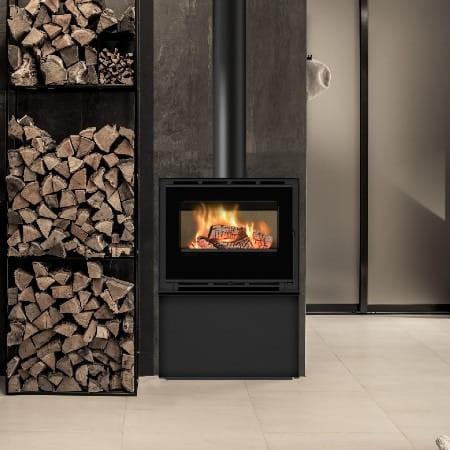 BOSQ Aere 70S Freestanding Wood Fireplace with stand