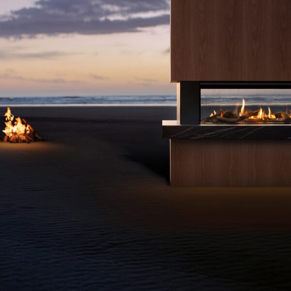 Rinnai LS 1500 Gas Fire - Double Sided (includes engine & log set)