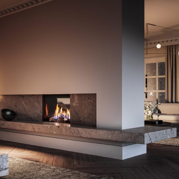 Rinnai - LS 800F Gas Fire - Single Sided (includes engine and logset)