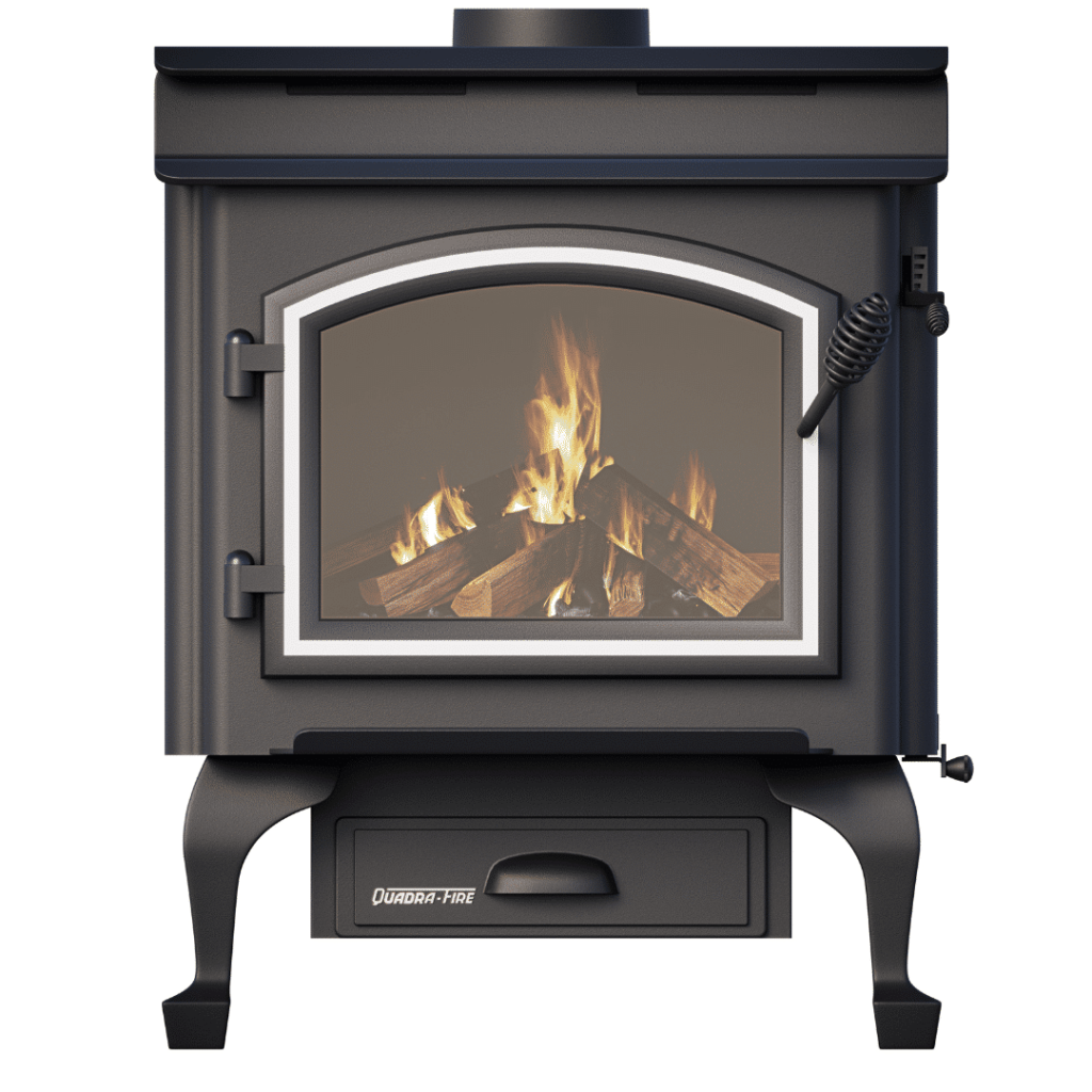 Quadra-Fire 4300 Step Top (Includes black arch door, black queen anne legs) - Image 3