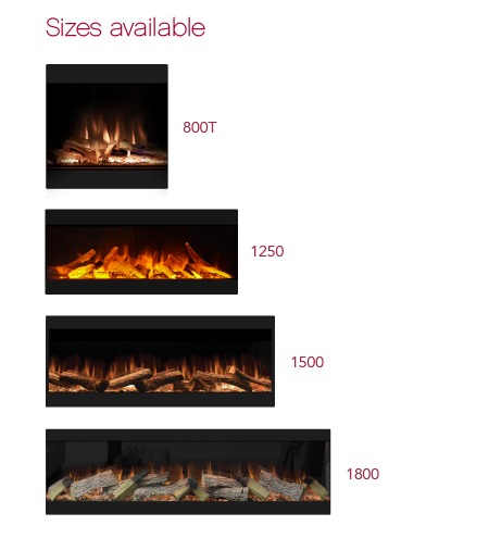 Evonic Volante 1250 Black Edition Electric Fireplace - Image 4